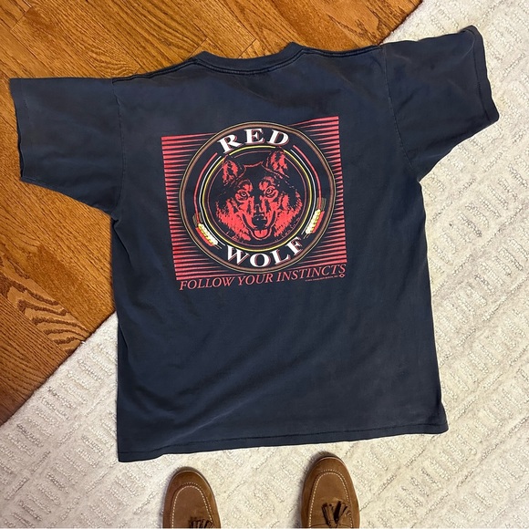 Budweiser | Shirts | Vintage Budweiser Red Wolf Beer Tshirt | Poshmark